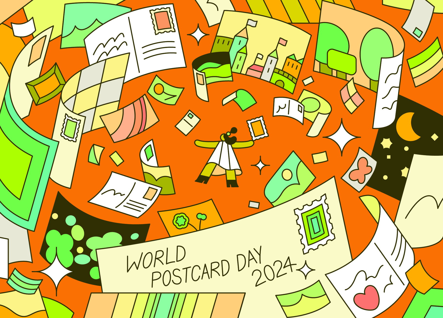 World Postcard Day - Official Postcard 2024